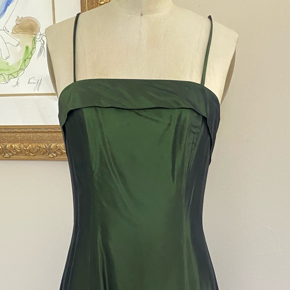 Vintage Vera Mont long green evening dress size small 6